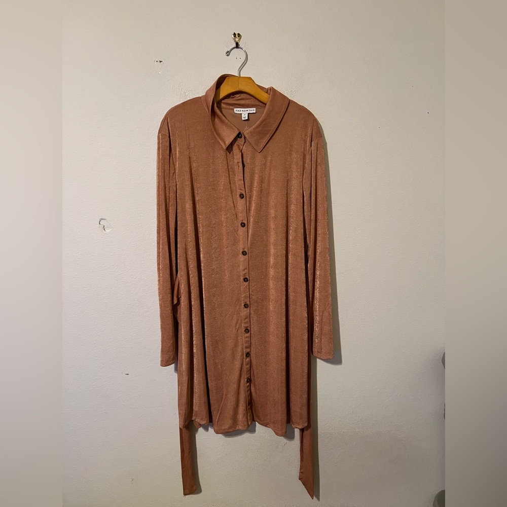NWT And Now This Button Up Shirt Size 3X